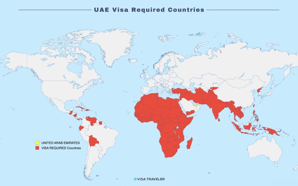 UAE Tourist Visa Required Countries