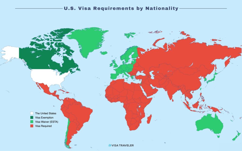 US Visa Requirements by Nationality