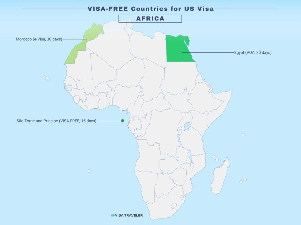 VISA-FREE Countries for US Visa Holders in Africa